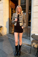 Romy-jack met sneeuwluipaardprint