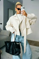 Cropped Collared Jacket