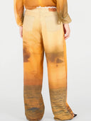 Jeans mit Sonnenuntergangs-Print