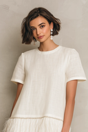 Minimalist Fringe Hem Mini Dress