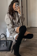 Belted Lapel Trench Coat