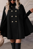 Loose-Fitting Cape-Style Coat