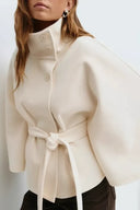 Belted Cape-Style Trench Coat