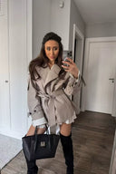 Belted Lapel Trench Coat