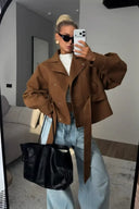 Cropped Collared Jacket