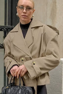 Stylish Belted Trench Coat