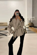 Belted Lapel Trench Coat