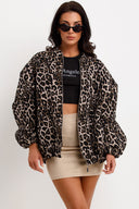 Manteau rétro à imprimé léopard