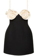 Abito Mini in Crepe con Stampa Floreale Myrna
