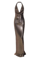 Ophelia Halterneck Rygfri Maxi-kjole