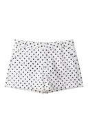 Sæt med prikkede shorts og ståkrave